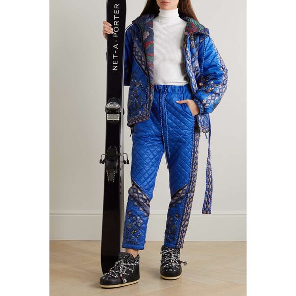 New Farm Rio Macaw Forest Black Quilted Pants XL - Picture 4 of 10